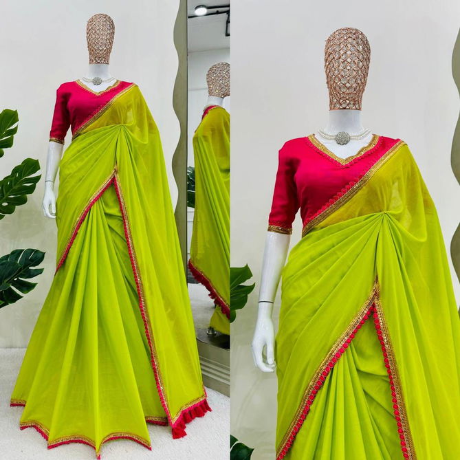 Zumkha By Aab Palin designer Soft Georgette Saree Suppliers In India
